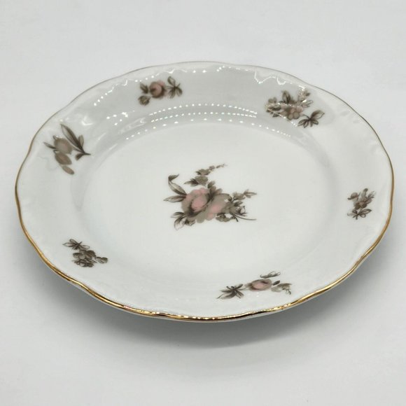 Vintage Johann Haviland Bavaria Germany Sepia Rose 6 1/4 in Bread Butter Plate - Picture 2 of 4